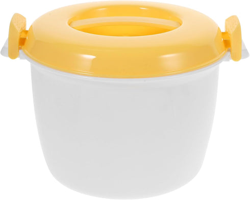 Microwave Rice Cooker Vegetable Steamer Set Portable Travel Removable Non- Stick Pot Kitchen Cookware for Cooking Soup Rice Stews Oatmeal 20X20X15...