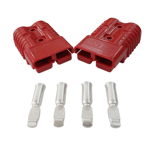 175 Amp Connecteur 600 V Plug Battery Connector 175A Battery Power Connector (Red, 1/0AWG)...