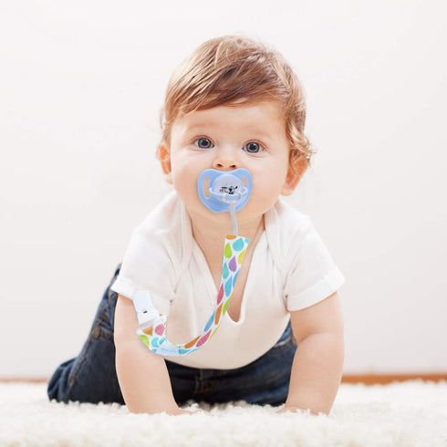 Yoofoss Pacifier Clip for Boys and Girls 6 Pack Solid Color Pacifier Holder Fits All Pacifiers & Teething Toys Modern Unisex Baby Necessary...