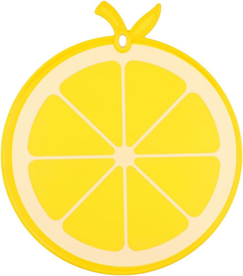GUDEKIKL 1Pcs Fruit Shaped Plastic Cutting Board, Cartoon Lemon Pattern PP Cutting Boards, 10.75x12.2in Vegetables Chopping Board For Kitchen Hous...