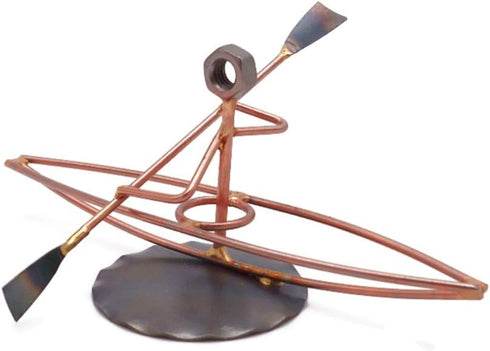 Kayak Collectible Handmade Metal Art Figurine, Desk Accessories, Trophy, Boss Gift, Office Décor, Water Craft...