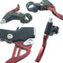 4 Pieces Bicycle Brake Accessories Including 2 Pack V-Brake Handlebar Aluminium Alloy Brake Levers (2.2 cm in Diameter) and 2 Pack Brake Wire for ...