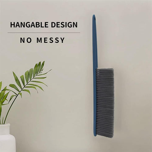 JSCARLIFE Deep Cleaning Soft Bristle Brush Dust Hand Broom for Couch, Counter Duster Bed Sheets Debris Cleaning Brush Cleaning, Brush Furniture wi...