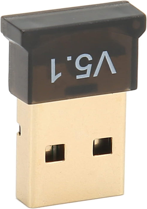 USB Bluetooth Adapter, Driver Long Range Bluetooth 5.1 Dongle Receiver for PC, Backward Compatible with Bluetooth 2.1/3.x/4.x?Plug and Play for Wi...