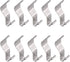 10 Piece Vinyl Siding Hooks No Hole Heavy Duty Hanger Jagged Design Increase Grip...