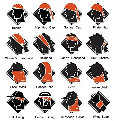 Tube Bandana Face Mask Scarf Paisley Print Head Neck Gaiter Motorcycle Bike Hiking...