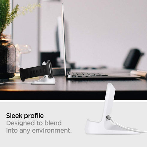 Spigen S350 Designed for Apple Watch Charger Stand Apple Watch Ultra 2/Apple Watch Ultra, Series 9/8/SE2/7/6/SE/5/4/3/2/1 49/45/44/42/41/40/38mm D...