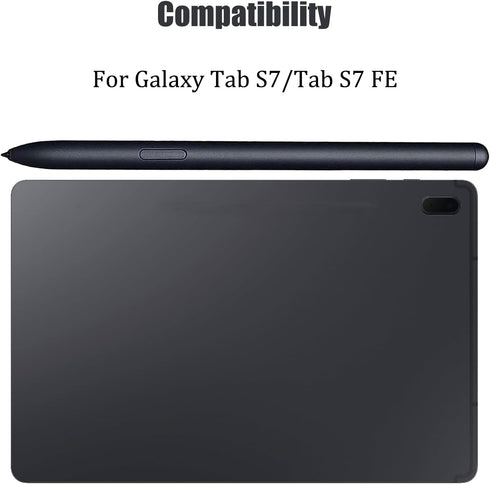 2 Pack Tab S7 FE S Pen Replacement Pen for Samsung Galaxy Tab S7/Tab S7 FE SM-T736,SM-T733,SM-T730 Stylus Pen,EJ-PT730,4096 Pressure Sensor(Black)...