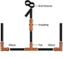 Drip Irrigation Fittings Kit for 1/2 inch Tube (0.600”ID), 24 Pieces Drip Irrigation Parts Set - 6 Tees, 6 Couplings, 6 Elbows, 6 End Caps, Drip L...