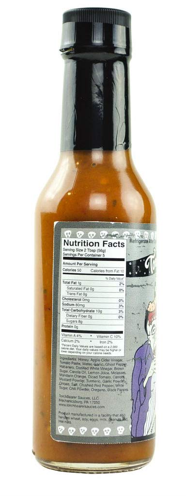 TorchBearer Sauces Son of Zombie Wing Sauce, 5 Fl Oz, Heat level: 6 - XXX Hot - All Natural, Extract-Free, Made in USA...