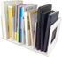Fdit Wooden Desktop Bookshelf Rack Storage Shelf Bookcase for Home School Office Organizer(Warm White)...
