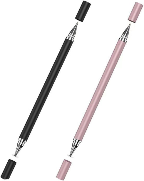 Dual-Purpose 2-in-1 capacitive Pen disc Stylus Suction Cup Pen Mobile Phone Tablet Stylus Sketch Sketch Pen Sketch Touch Pen, black 2pcs...