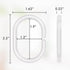 Amazer Plastic Shower Curtain Rings, Shower Curtain Hooks, 24 Pcs C Shaped Shower Hooks for Shower Curtain, Clear Shower Curtain Hooks for Bathroo...