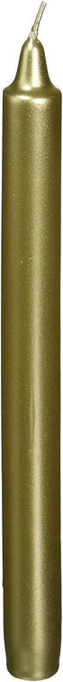 Zest Candle 12-Piece Taper Candles, 10-Inch, Metallic Gold Straight...