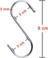 20 Pack 3.5 Inch S Hooks Heavy Duty for Plants, Hangings, Outdoor, Lights, Cups - Large Hangers for Kitchen, Bathroom, Bedroom and Office (Silver)...
