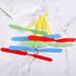 Kisangel Dragonfly Action Figure 40Pcs Plastic Dragonfly Toy Dragonfly Hand Rub Plastic Propeller Bamboo Dragonfly Copter for Outdoor Indoor (Rand...