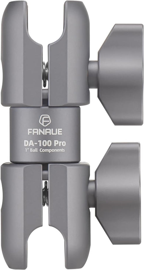 FANAUE Composite Double Socket Swivel Arm,DA-100PRO 3.7" Length, Aluminum Construction, Compatible with RAM Mounts B Size 1" Ball Components...