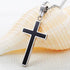 Honeystore Unisex Titanium Steel Rolo Chain Crucifix Cross Pendant Easter Prayer Necklace...
