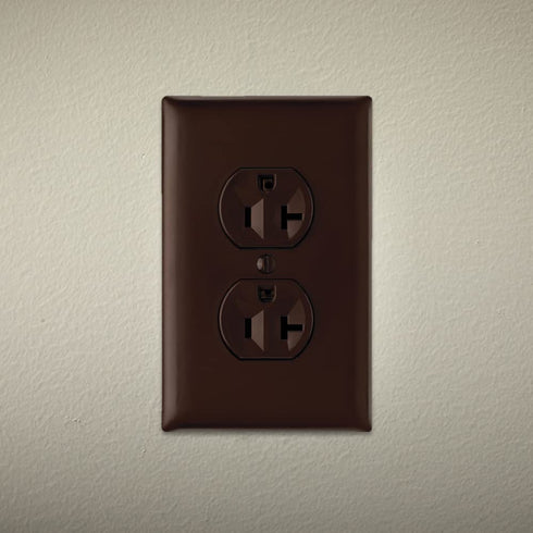 Legrand Pass & Seymour CRB5362CC12 20 Amp Construction Specification Grade Duplex Receptacle Outlet, Back and Side Wire, Brown (1 Count)...