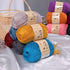 3-Pack Fluffy Wool Blend by Yonkey Monkey. Knitting Crochet DIY Art Crafts (Tan Orange 033)......