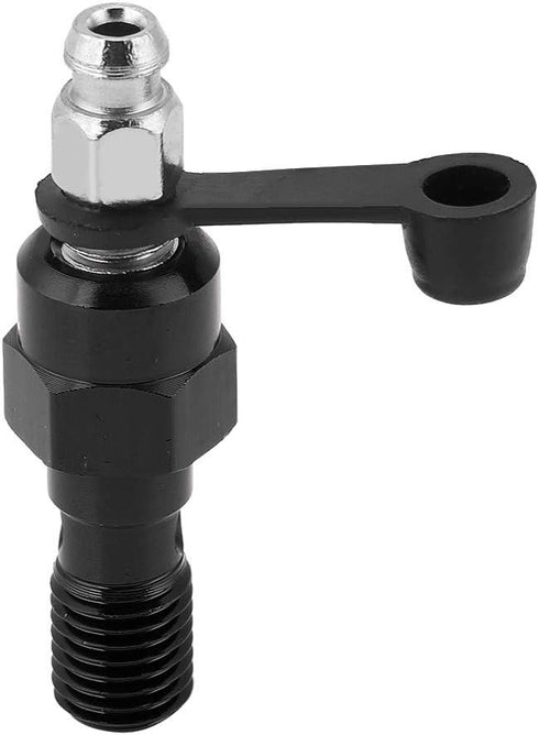 Banjo Bolt Bleed Screw, M10 x 1.0mm Motorcycle Brake Master Cylinder Caliper Bleed Screw Nipple Banjo Bolt + Dust Cap(Black)...