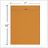 Columbian 9 x 12 Clasp Envelopes, Gummed, 24 lb Kraft Multipurpose Envelopes for Mailing, Storing or Filing Documents, 25 per Pack (COLO340)...