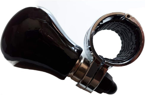 Luxury Wooden Vehicle Spinner Power Handle - Car Steering Wheel Accessory (Black)...