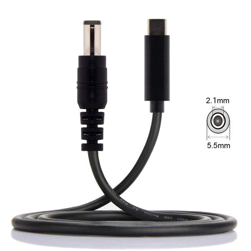 JSER Type C USB-C Input to 20V DC 5.5 2.1mm Power PD Charge Cable for Laptop Notebook...