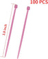 URBEST 100 Pcs Self Locking Wire Cable Zip, Tie Fasten Wrap 4 Inch Nylon Zip Tie (100, Pink)...