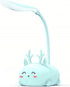 Cute Elk Lamp USB Rechargeable Reading Light,LED Desk Lamp for Kids, Portable LED Table Light, Flexible Gooseneck Eye-Care Cartoons Small Desk Lam...
