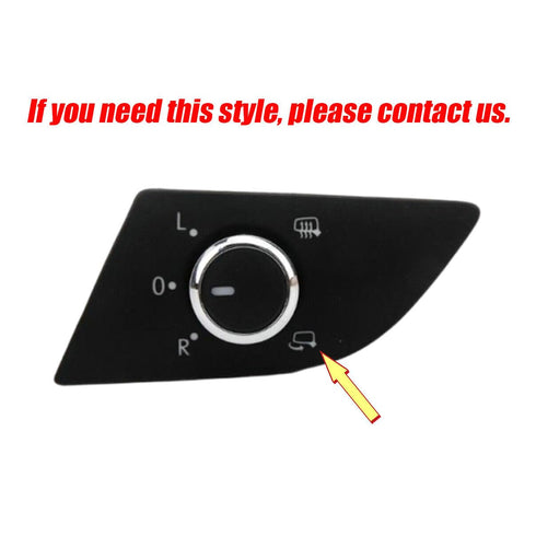 Left Driver Mirror Switch Knob Heated 6 Pins for VW Volkswagen Passat 2012 2013 2014 2015...