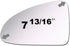 Mirror Glass fit for 2004 2005 2006 2007 2008 Chevy Malibu Driver Left Side Mirror Glass LH No Backing Plate Flat Including Adhesive(only fit earl...