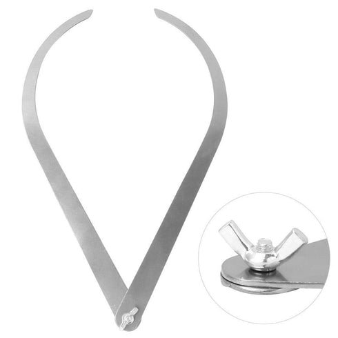 Hilitand 10in Clay Caliper, Stainless Steel Bent Leg Inside Outside Clay Caliper for Clay Modelling Clay Pottery Tool 25.8x9.8x1.4 cm...