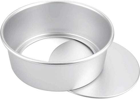 8 Inch Round Cake Pan, Non-Stick Cake Baking Pans with Removable Bottom, Aluminum Cheesecake Pan Chiffon Cake Mould...