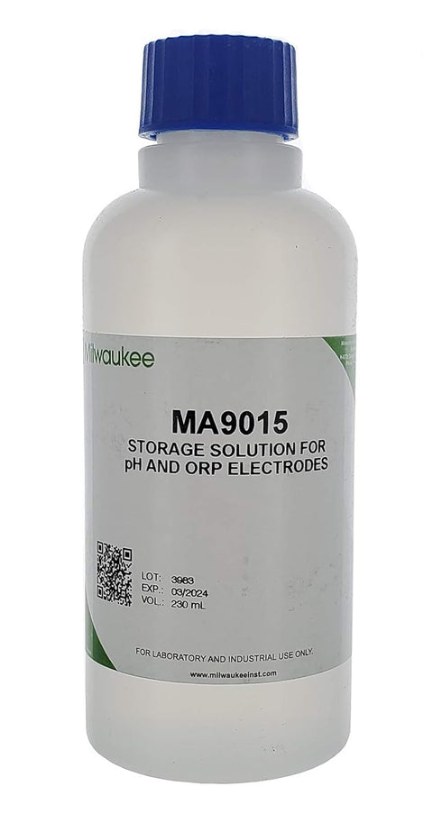 Milwaukee Instruments MA9015 Storage Solution for pH/ORP Electrode, 230 mL Volume...