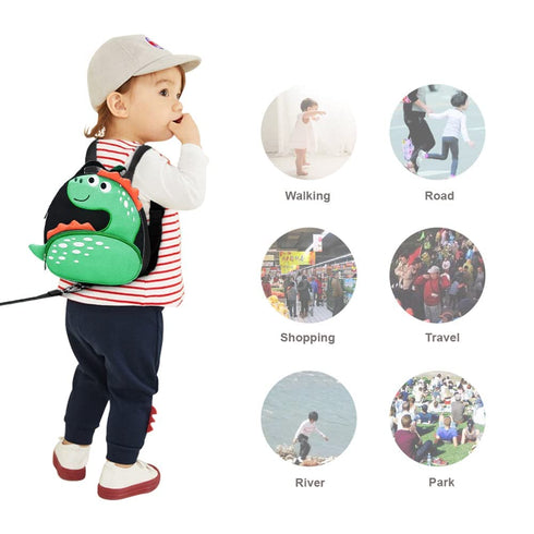 Toddler Backpack with Anti-Lost Harness Small Dinosaur Backpack Safety Leash for Boys and Girls Age 12-36 Months Old …...