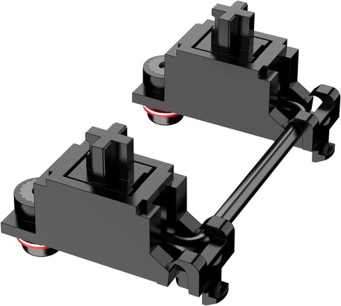 DUROCK Stabilizer V2, Screw in Stabilizers with 2u 6.25u 7u Wires, PCB Mount Keyboard Stabilizers for Mechanical Keyboards (V2 Nero 80% Kit)...