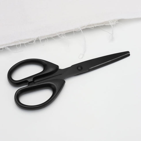 NatSumeBaics 6" Small Scissors All Purpose Cute Black Office Paper Scissors Craft Student Scissor Professional Shears for school and home (6" Scis...