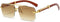 Gleyemor Mens Sunglasses Fashion Rimless Rectangle Sunglasses Square Frameless Sunglasses for Men...
