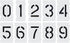 Pavement Stencils 6 Inch Numbers Interlocking Stencil Set, Curb and Median Stencils Templates, Commercial Stencils, Pro-Grade Material Thicknesses...