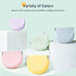 Stylish Soft Silicone Retainer Holder, Portable Night Guard Case with Vent Holes, Slim Mouth Guard Box for Travel, Small Aligner Case Compatible w...