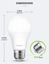 Dusk to Dawn Light Bulbs, 100W Equivalent Outdoor Light Bulbs, 5000K Daylight White, A19 E26 Light Sensor LED Bulb Automatic On Off Photocell for ...