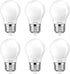 15-25 Watt Equivalent LED Light Bulbs, Dimmable, Soft White 2700K, E26 Medium Base, Low Watt LED Bulbs, 2W 200LM, A15 Frosted, Pack of 6...