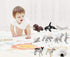 Mini Arctic Animals Toys Set 10PCS Polar Animal Figurines Toy Play setIncludes Polar Bear Seal Reindeer Wolf Rabbit Arctic Fox Igloo for ToddlersB...