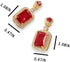 Women Jewelry Set Rhinestone Zircon Emerald Pendant Necklaces & Earrings Set 925 Sterling Silver Created...