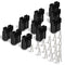 10Pcs Battery Connector 600V 50A 50Amp Battery Quick Connection Connector Plug for Car Van Modes Motorcycle (Black)...