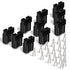 10Pcs Battery Connector 600V 50A 50Amp Battery Quick Connection Connector Plug for Car Van Modes Motorcycle (Black)...