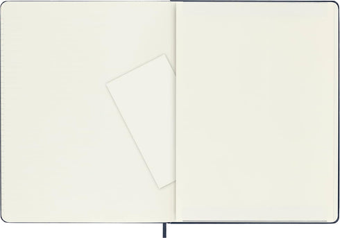 Moleskine Classic Notebook, Hard Cover, XL (7.5" x 9.5") Ruled/Lined, Sapphire Blue, 192 Pages...