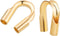 BENECREAT 30pcs 14K Gold Plated Brass Wire Guardian Wire Protector U Shape Findings Guard Loops for Earring Bracelet Necklace Jewelry Making, Wedd...