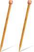 10 mm Bamboo Knitting Needle Straight Single Pointed 10 Inch Long Wooden Knitting Needles Wooden Sweater Thick Knitting Needles for Beginners, Soc...